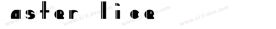 Raster Slice字体转换
